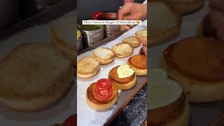 Cheesiest burger of ahmedabadburger ahmedabad foodie food streetfood foodvlog chineseyummy [upl. by Wonacott]