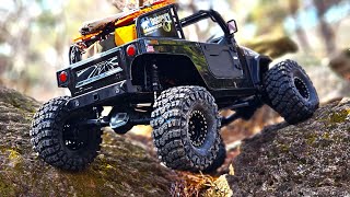 110 Scale RC Car Gmade GS02F SPIDER Jeep First Rock Crawling [upl. by Bently]