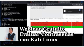 Webinar Gratuito Evaluar Contraseñas con Kali Linux [upl. by Tod856]