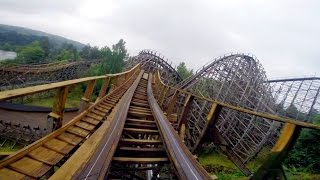 Thundercoaster front seat onride HD POV TusenFryd [upl. by Wilterdink723]