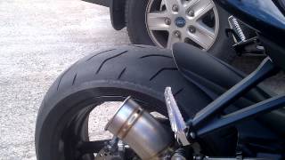 Suzuki GSXR750 L1 unbaffled Akrapovic Megaphone [upl. by Rema934]