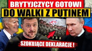 SZOKUJĄCE DEKLARACJE  BRYTYJCZYCY GOTOWI DO WALKI Z PUTINEM [upl. by Laddie129]