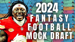 2024 Fantasy Football Mock Draft  12 Team  PPR 15 [upl. by Salot]