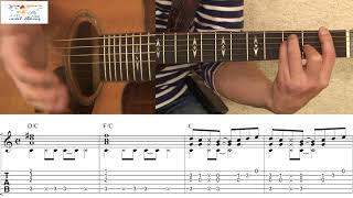 TAB Cant take my eyes off you  Morten Harket Guitar lesson PART1 [upl. by Teiluj]