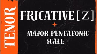 Fricative z with Major Pentatonic Arpeggio — Vocal Exercise for Tenor  The Vocal Gallery [upl. by Einaffyt]