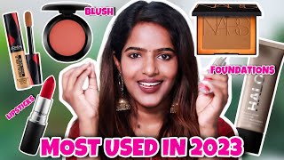 Most Used Makeup in 2023😉Tamil Makeup Favourites of 2023 [upl. by Gittel901]