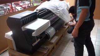 Unboxing Mimaki CJV150  130 [upl. by Beedon]