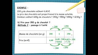 4  Proportionnalité  calculer une 4e proportionnelle [upl. by Timms]