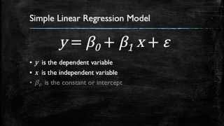 Video 1 Introduction to Simple Linear Regression [upl. by Efrem]