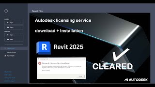 HOW TO INSTALL AUTODESK 2025 LICENSE SERVICE TO CLEAR ERROR COMPLETELY IN REVIT 2025 2024 AND 2023 [upl. by Mcnamara100]