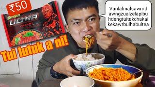 Volcano spicy mukbang Chaw thing nen🤤 [upl. by Dagall]