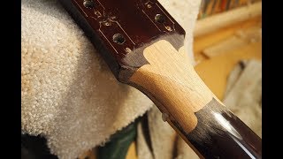 Gibson Headstock Repair [upl. by Nonrev]