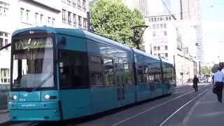 【Deutsche Transport】Straßenbahn Frankfurt am Main Linie 17 am Platz der Republik 00506 [upl. by Otrebide]