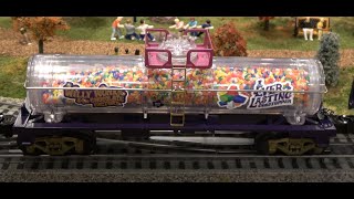 Willy Wonka Everlasting Gobstopper Tank Car  AddOn Car for the Lionel Willy Wonka Train Set [upl. by Verney761]