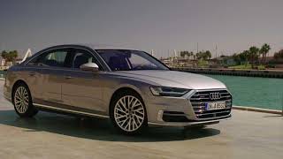 2018 Audi A8 L Floret Silver Metallic footage [upl. by Cornelie878]