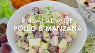 ENSALADA DE POLLO amp MANZANA  Recetas fáciles Pizca de Sabor [upl. by Banebrudge]