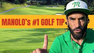 MANOLO’s 1 GOLF TIP to produce a nice straight ball flight [upl. by Dadivitan]