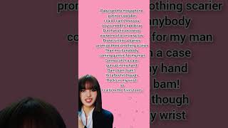 Lalisa rap Easy lyrics blackpink lisa lalisatrending shortsfypシ lalisarap lalisalyrics [upl. by Ahsercal189]