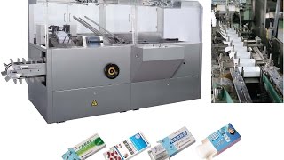 customized box packing machinebottle carton box packaging machinerypacking equipment [upl. by Yeltrab]