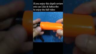 Flashlight Review of SD Gold brand Battery real capacity Price Service life etc [upl. by Gad]