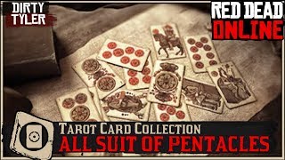 Tarot Cards All Suit Of Pentacles Cycle 1 Red Dead Online RDR2 [upl. by Allekram]