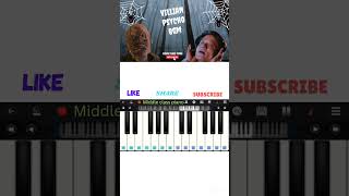 ❤️💙SPYDER MOVIEVILLAIN PSYCHO BGMSJ SURYAMAHESH BABUPIANO TUTORIAL🎹🎹🎹 [upl. by Natala823]