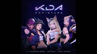 KDA  POPSTARS Official Instrumental [upl. by Nahtonoj]