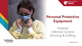 Hospital PPE  Infection Control Donning and Doffing [upl. by Berget]