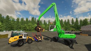 FS22  Map Angeliter Land 030 🇩🇪🌻🌲  Forestry Farming and Construction  4K [upl. by Changaris596]