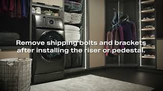 GE Profile™ UltraFresh Washer and UltraFast Combo WasherDryer Removing Shipping Hardware [upl. by Glaser33]