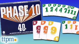 Phase 10 Card Game from Mattel Instructions  Review [upl. by Gilliam]