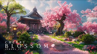 Beautiful Cherry Blossom Music  Relaxing Japanese Zen Music for Stress Relief [upl. by Nilorac]