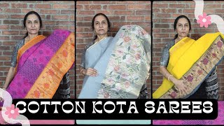 cotton kota sarees by Anitha reddy from Trendsblockprints [upl. by Seana]