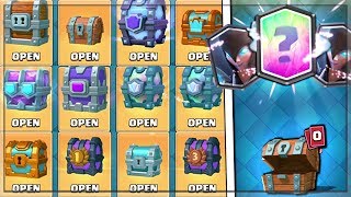 OPENING EVERY CHEST IN CLASH ROYALE Best FREE LEGENDARY amp x4 NIGHT WITCHES [upl. by Adnohsar]