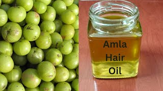 Homemade Amla Hair Oil for Strong amp Shiny Hair  Prevents Hair Loss Premature Greying of Hair [upl. by Aronoh]