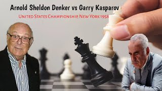 Arnold Shelson Denker vs Garry Kasparov  United States Championship New York 1958 [upl. by Ibbor]