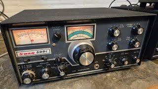 Swan 500C Ham Radio Receive Test [upl. by Elyl]