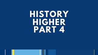 ReadySteadyFABHistory  Higher  Part 4 [upl. by Fraze506]