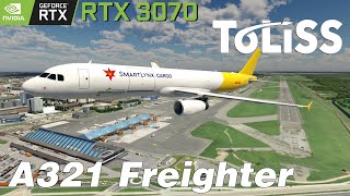 RTX 3070  NEW Toliss A321 Freighter Smartlynx Cargo at Tallinn XPlane 11 4K 60 FPS [upl. by Aip]