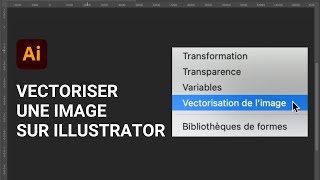 Comment vectoriser une image sur Illustrator [upl. by Leay271]