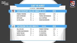 Eastbourne College Under 15 v Hurstpierpoint College Under 15 [upl. by Sioux]