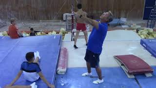 EUROPEAN GYMNASTICS MAG TRAINING CAMP THESSALONIKI 2021 HIGH BAR  dismount and flying elements [upl. by O'Doneven441]