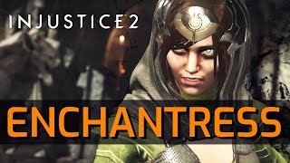 Injustice 2  Enchantress Moveset w Inputs Basic [upl. by Tteltrab813]