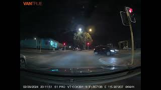 Vantrue S1 Pro Dash Camera sample front night footage at 1944p max bitrate HDR off [upl. by Feltie948]