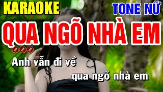 Karaoke Tuyển Tập Những Ca Khúc Dễ Hát Nhất Tone Nữ  QUA NGÕ NHÀ EM  Bến Đợi Karaoke [upl. by Adnuahs]