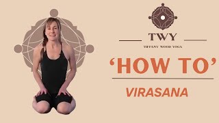 How to do Virasana Hero yoga pose [upl. by Leeann]