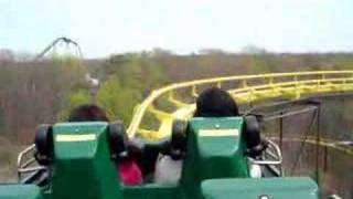 Upside down roller coaster takes six year old by surprise [upl. by Raveaux]