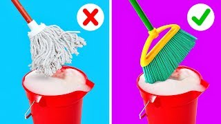 25 CLEANING HACKS TO SPEED UP YOUR ROUTINE [upl. by Templer]