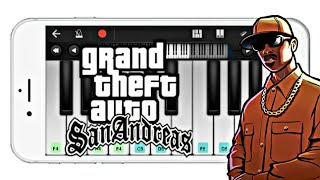 GTA San Andreas  Theme Song PERFECT PIANO Tutorial Piano👌😎💰 [upl. by Ailana166]