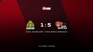 ROUND 1Futsal Golden Lions vs Futsal Benfica Rorschach17112024 [upl. by Nylirret200]